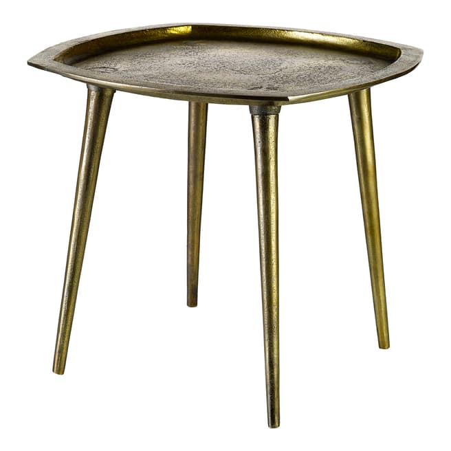 Pols Potten Side Table Square Antique Brass