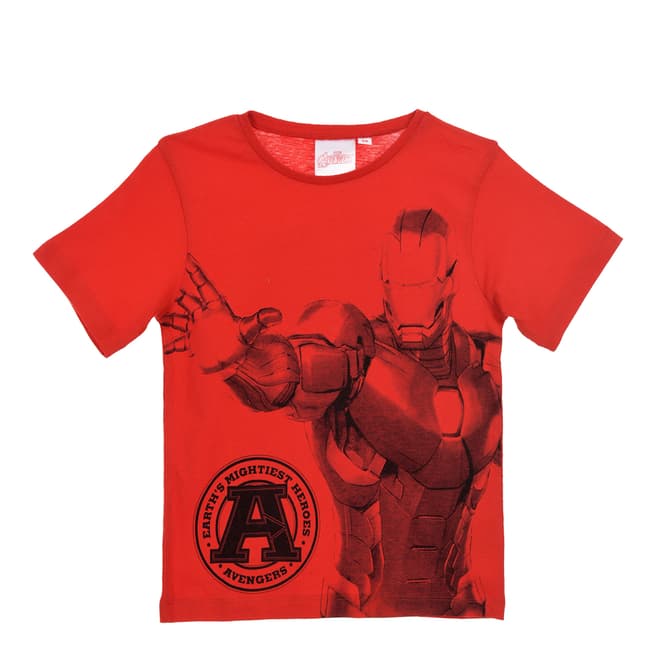 Disney Boys Red Avengers T Shirt