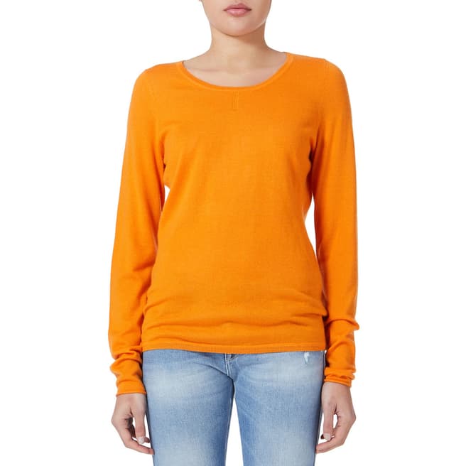 Amanda Wakeley Orange Hepburn Cashmere Jumper