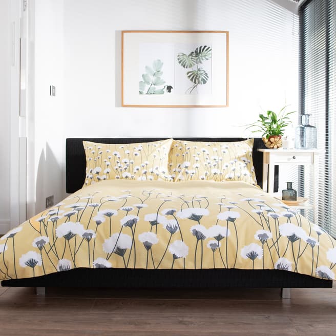 Deyongs Cotton Fields Single Duvet Cover Set, Yellow 