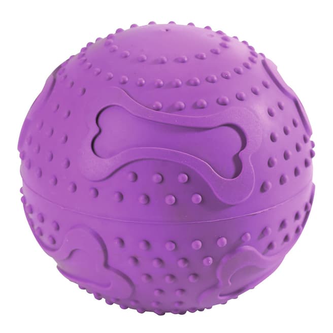 HUNTER Pet UK Purple Rubber Toy Treat Ball 6cm