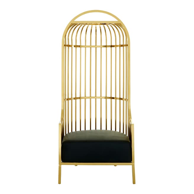 Fifty Five South Eliza Gold Finish Dome Cage Chair