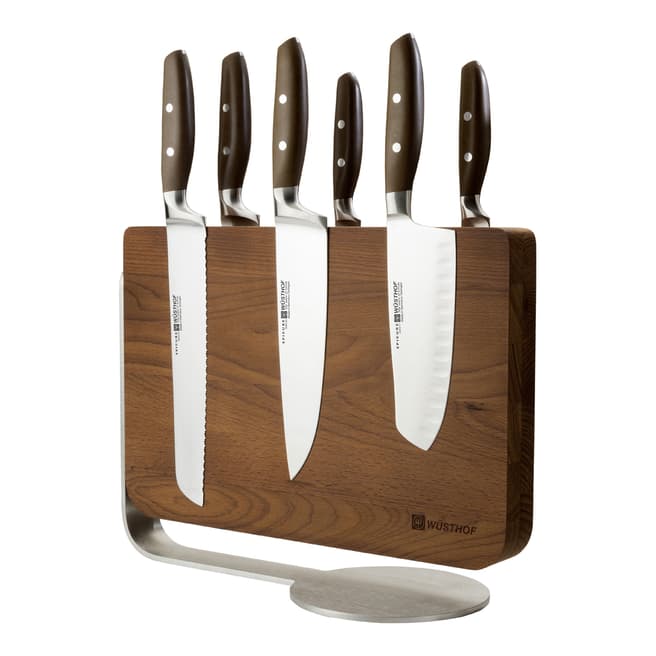 Wusthof Epicure 6 Piece Knife Set with Magnetic Stand