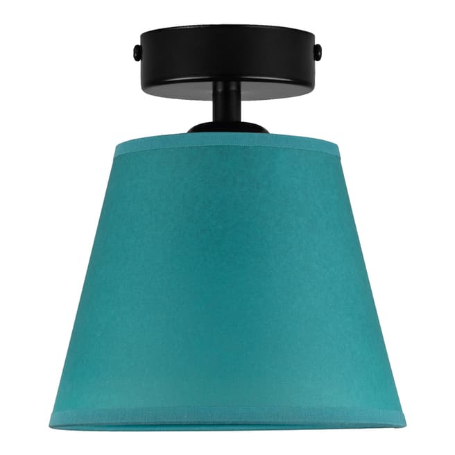 Sotto Luce Turquoise Blue Parchment Ceiling Lamp