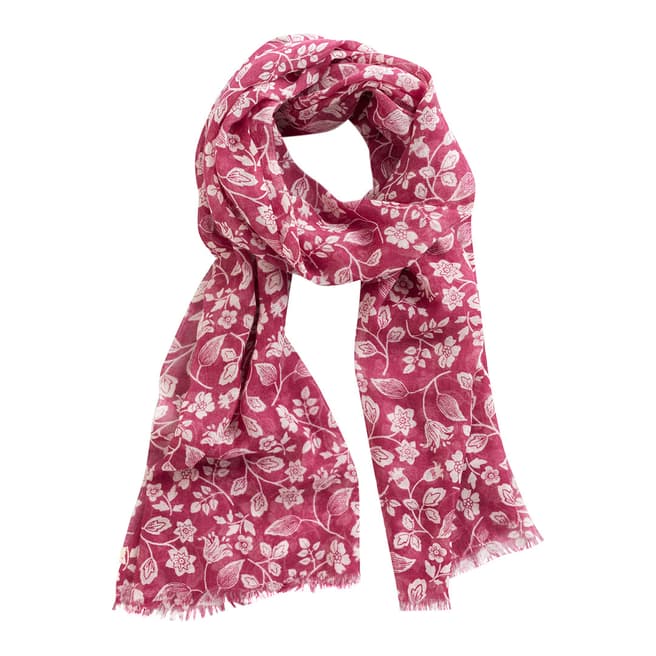 Seasalt Freesia Pink Floral Pretty Printed Scarf