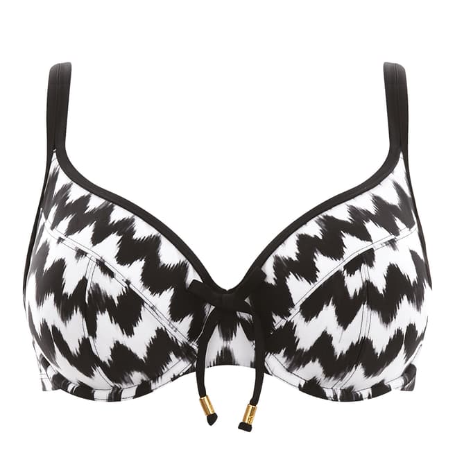 Cleo Swimwear Ikat Zigzag Leila Balcony Bikini Top