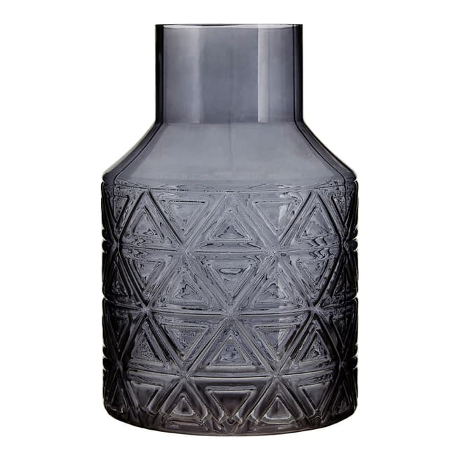 Premier Housewares Complements Dakota Dark Grey Glass Vase