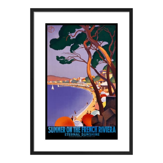 Roger Broders Summer on the French Riviera, 1930 Framed Print