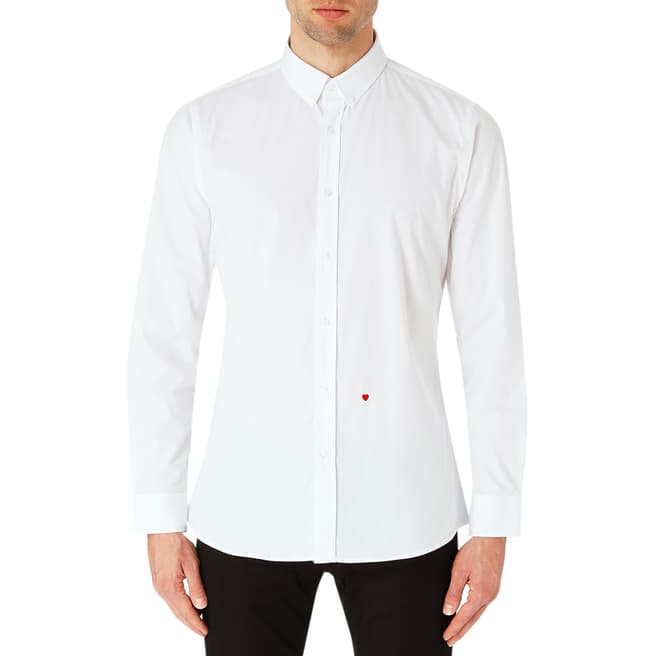 Moschino White Button Down Cotton Shirt