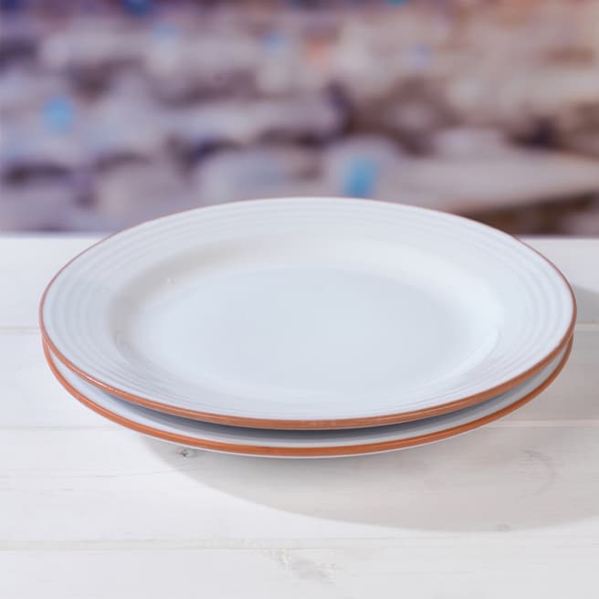 Jamie Oliver Set of 2 Get Inspired Terracotta Dinner Plates, 28cm