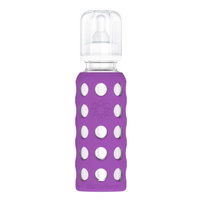 Lifefactory Grape Glass Baby Bottle, 250ml