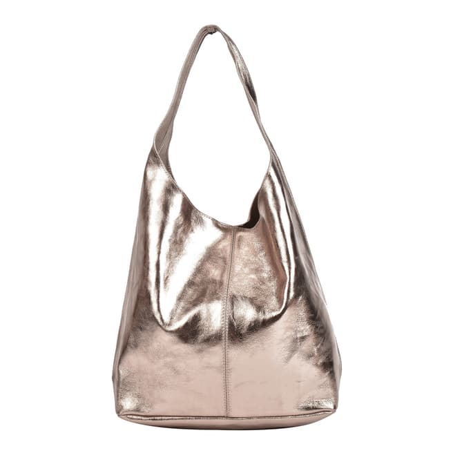 Sofia Cardoni Bronze Leather Tote Bag