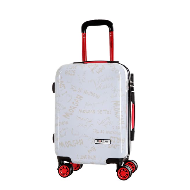 Morgan White Pitaya 8 Wheeled Suitcase 65 cm