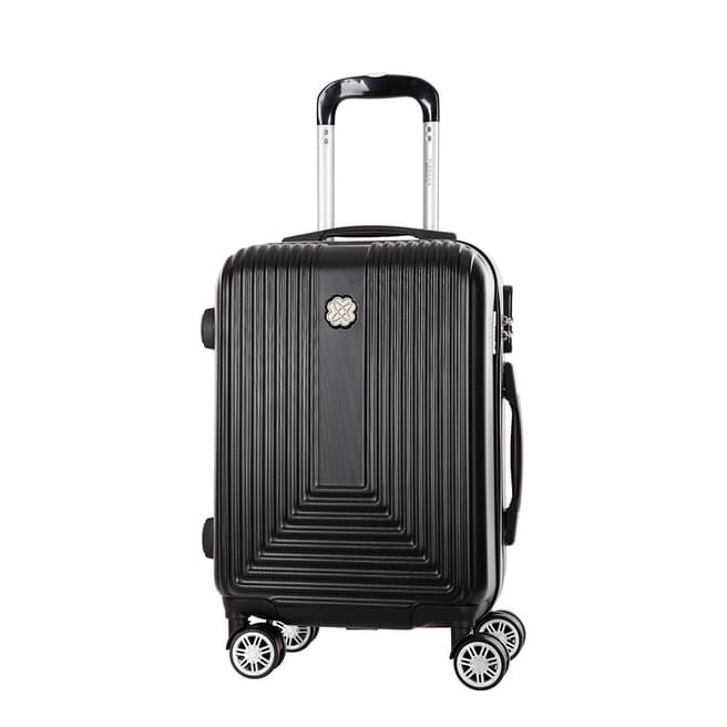 Morgan Black Corossol 8 Wheeled Suitcase 65 cm