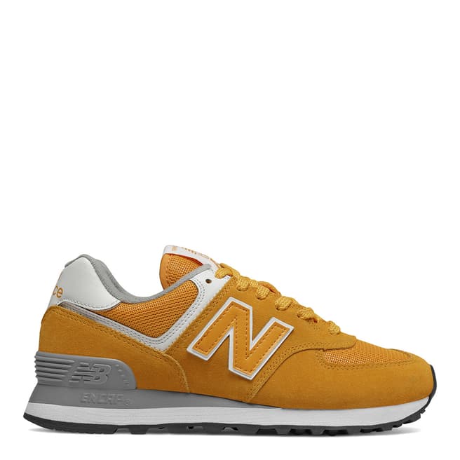 New Balance Yellow Gold Rush 574 Sneaker