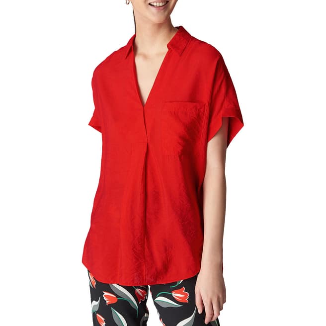 WHISTLES Red Lea Shirt