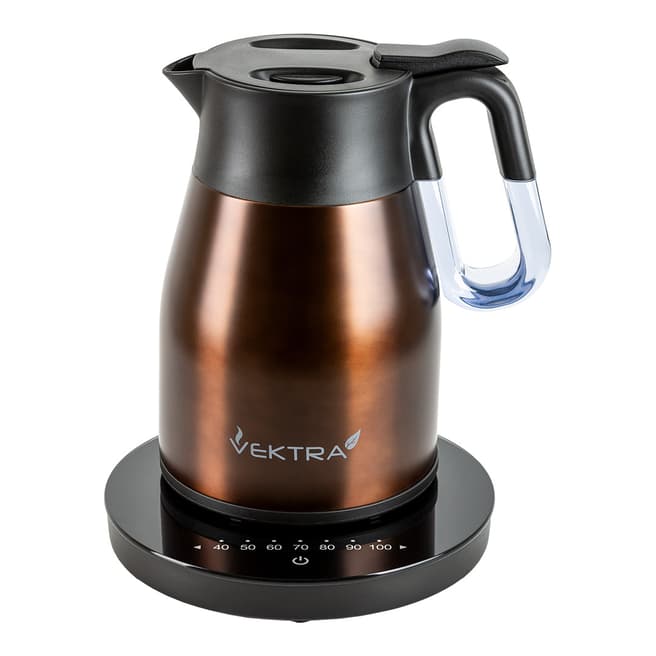 Vektra Bronze Series 4 Temperature Control Vacuum Insulated Kettle, 1.5L