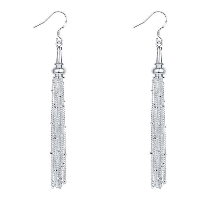 Ma Petite Amie Sterling Silver Silver Tassel Earrings