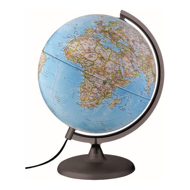 Light & Colour Blue Classic Illuminated Globe 25cm