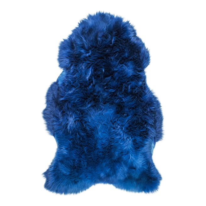 Arctic Fur Navy Blue Swedish Sheepskin Rug 100x60cm