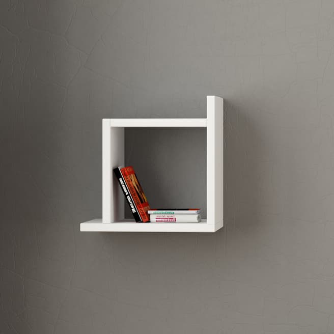 Decortie Box Shelf White