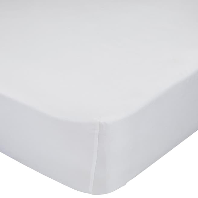 Blanc Basic Super King Fitted Sheet, White