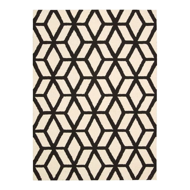 Rug Republic Ivory/Black Linear Rug 213x152cm