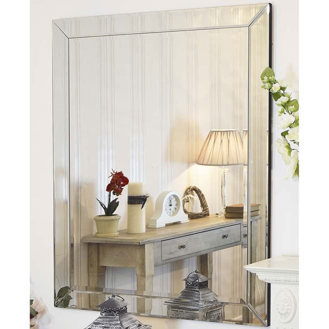 Milton Manor Horsley All Glass Large Wall Mirror 120x91cm