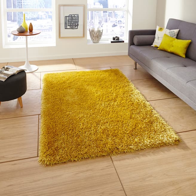 Think Rugs Yellow Monte Rug 120x170cm