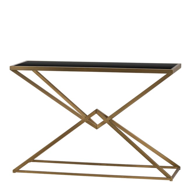 Hill Interiors Antique Bronze Contemporary Display Console