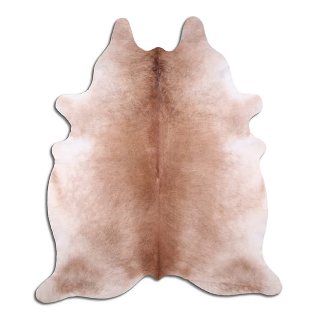 Exotic Cow Hides Solid Brown Natural Cow Hide 224x197cm