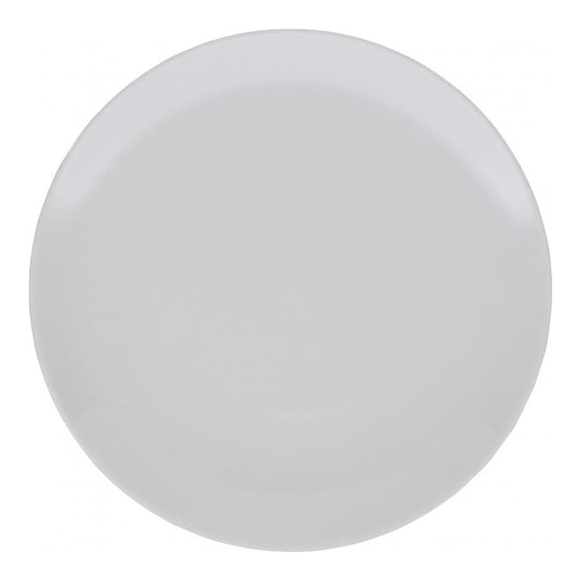 Habitat Set of 4 York White Porcelain Dinner Plates, 27cm