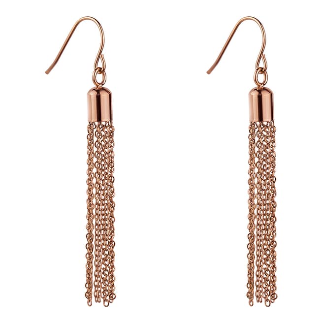 Emily Westwood Rose Gold Chain Earrings