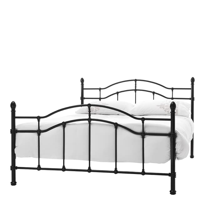 Serene Furnishings Paris 120 cm Black Small Double Bed