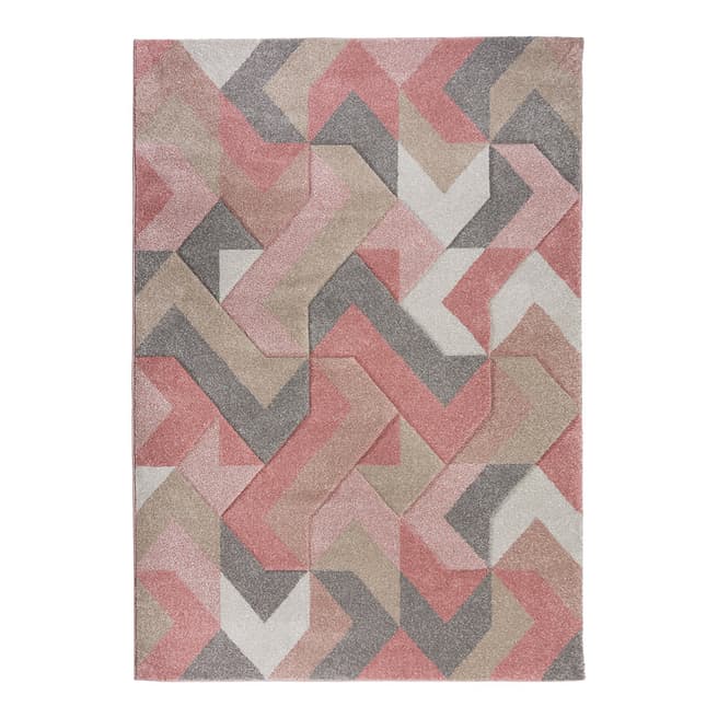 Flair Rugs Dusky Pink Aurora Rug 80x150cm