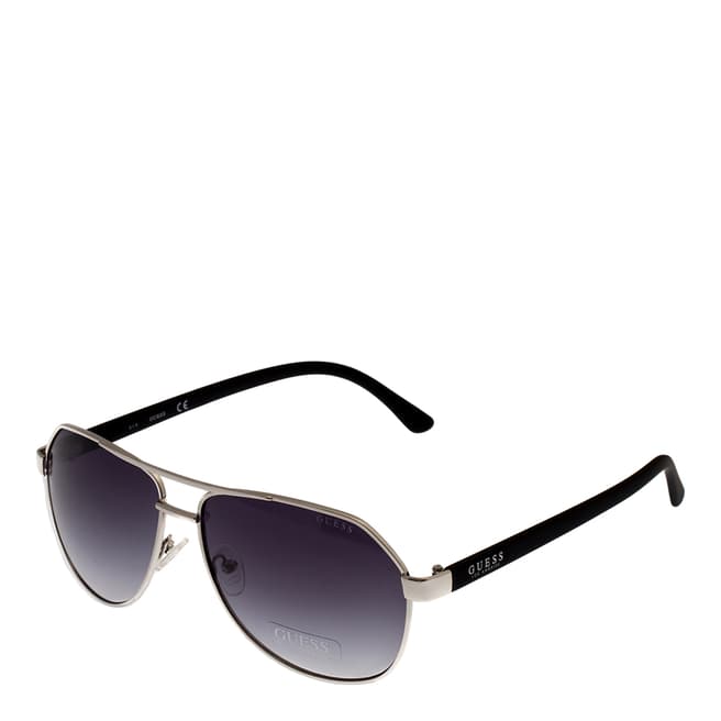 Guess Men's Silver/Grey Guess Sunglasses 61mm