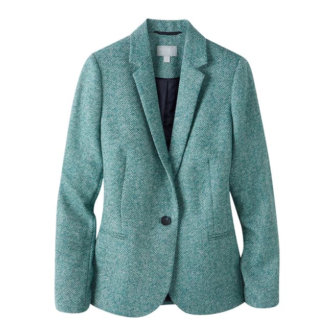 Pure Collection Blue Wool Tailored Blazer