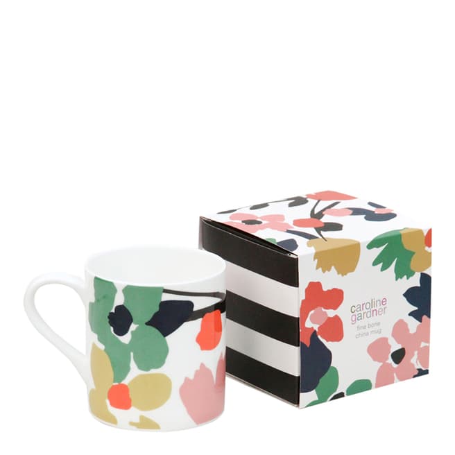 Caroline Gardner Abstract Floral Boxed Mug