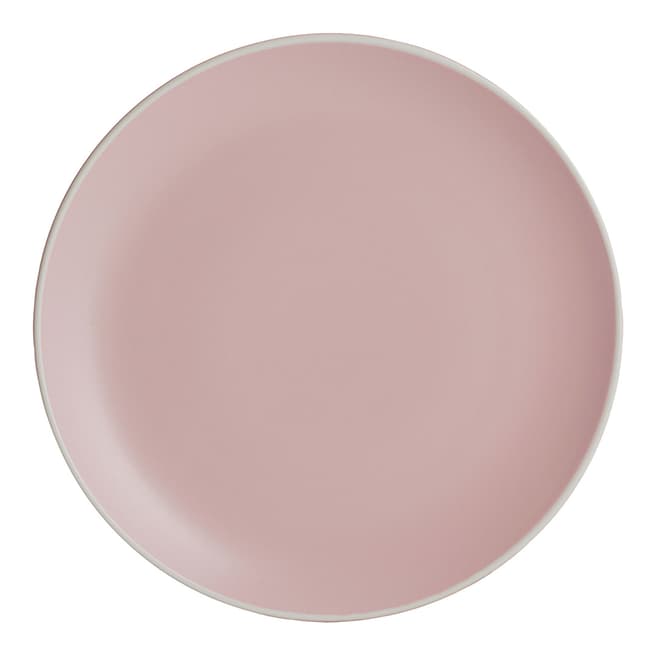 Mason Cash Set of 12 Pink Classic Collection Dinner Plates, 26.5cm