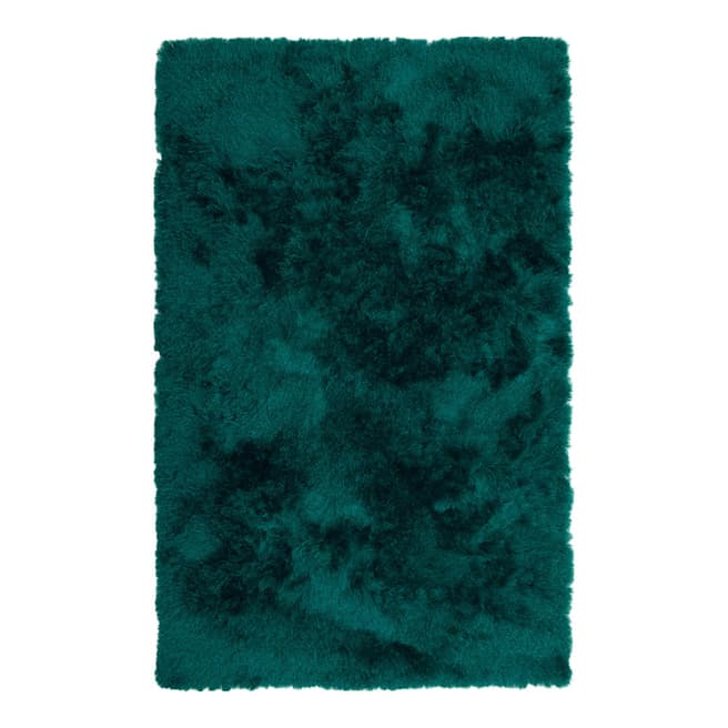 Floor Couture Peacock Blue Rug, 152x229cm