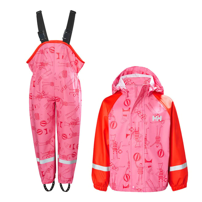 Helly Hansen Azalea Pink Bergen Printed Rainset