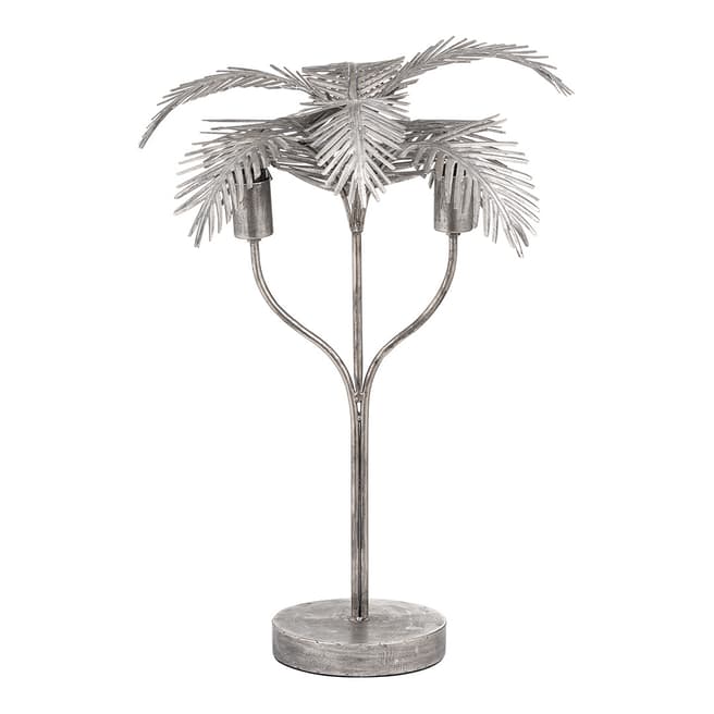 Hill Interiors Antique Bronze Palm Leaf Table Lamp