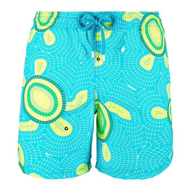 Vilebrequin Curacao Moorea Mosaic Turtle Swim Shorts