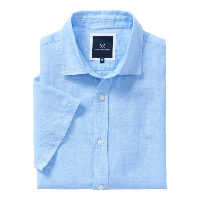 Crew Clothing Blue Linen Shirt