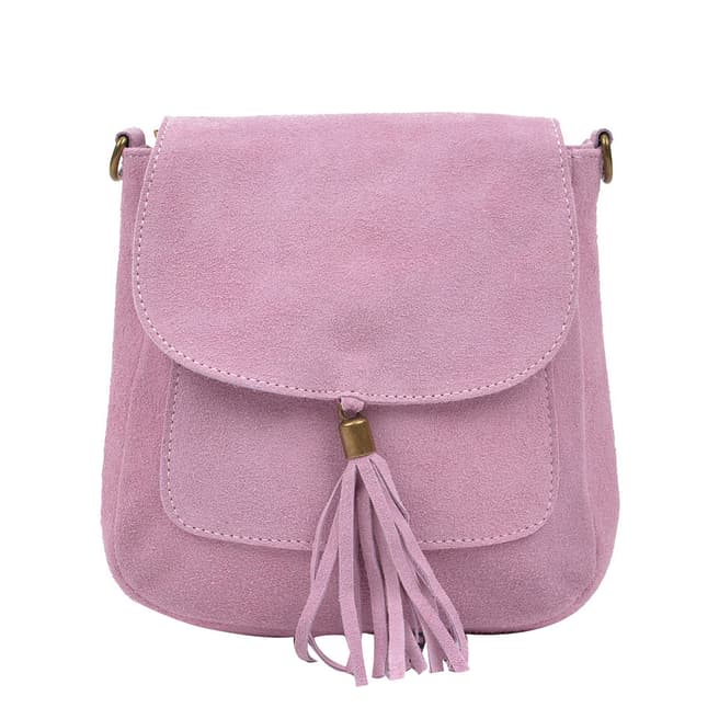 Anna Luchini Pink Leather Crossbody Bag