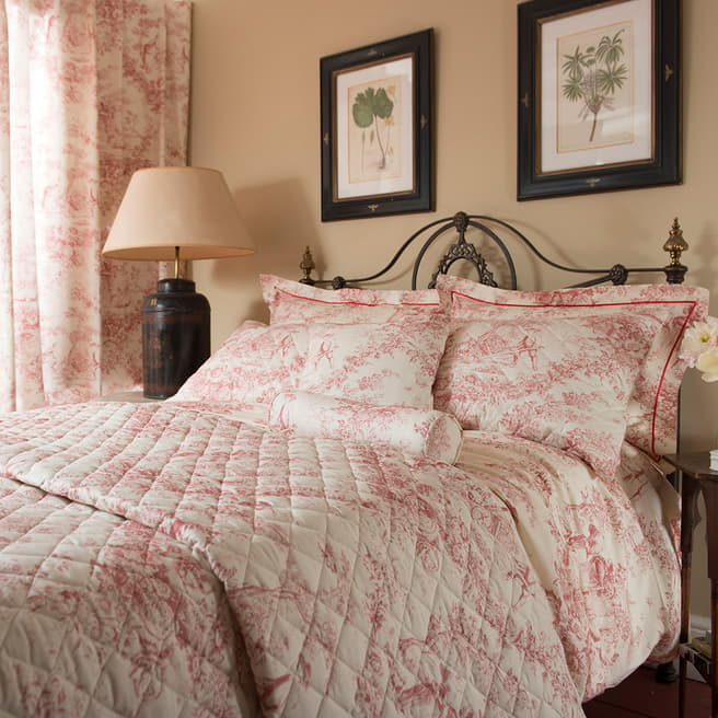 Patricia Rose Toile Single Duvet Cover, Pink