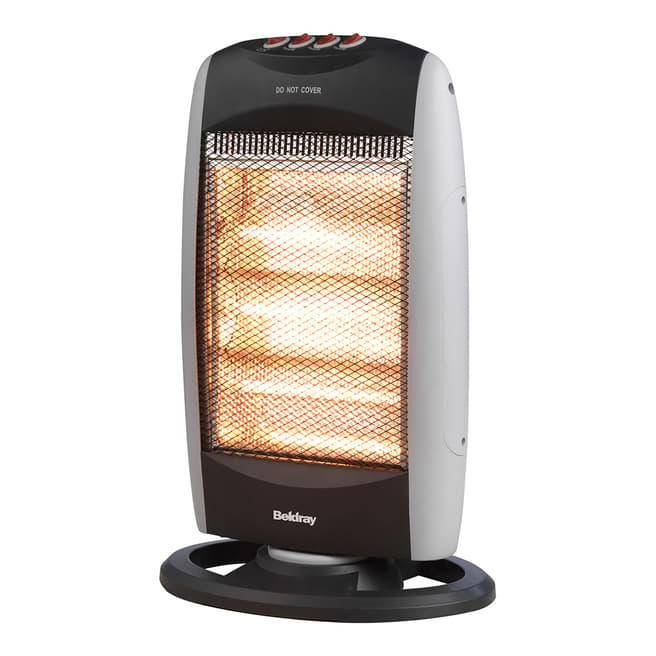 Beldray Grey Portable Halogen Heater, 1200W