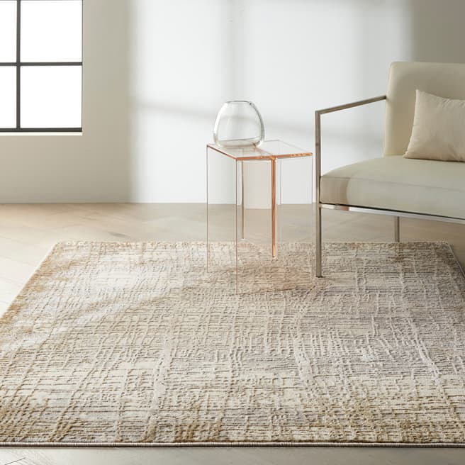 Calvin Klein Rush Rug, Ivory/Grey, 2.21x0.69m