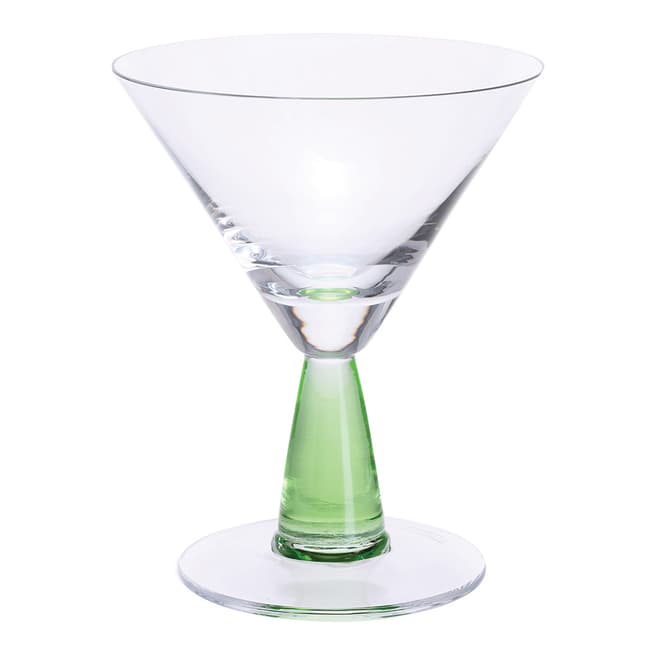 Dartington Set of 2 Green Martini Glasses