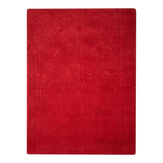 Limited Edition Red Wool Rug 170x110cm